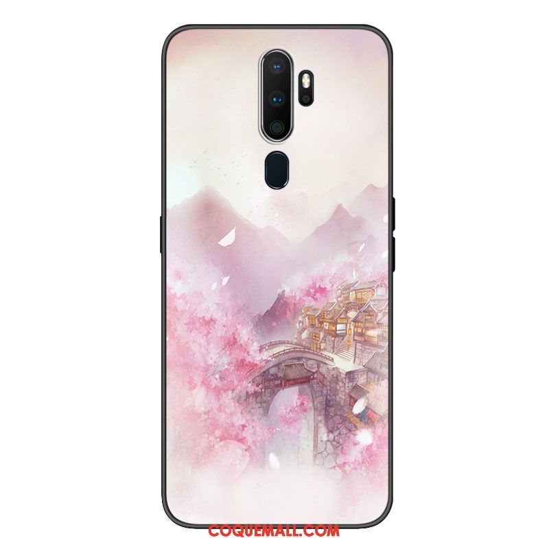 Étui Oppo A9 2020 Téléphone Portable Ornements Suspendus Frais, Coque Oppo A9 2020 Bordure Incassable