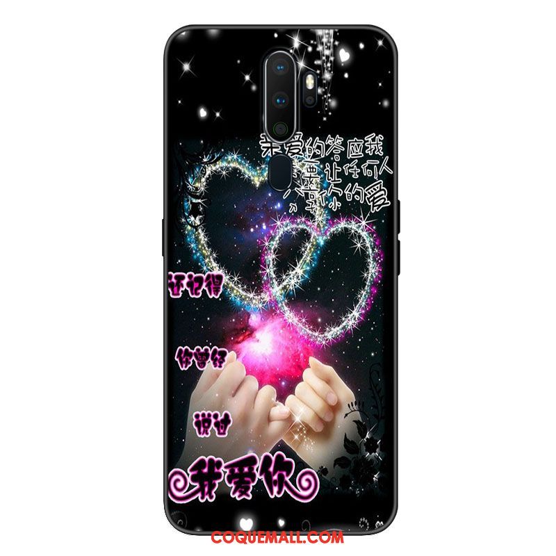 Étui Oppo A9 2020 Téléphone Portable Ornements Suspendus Frais, Coque Oppo A9 2020 Bordure Incassable