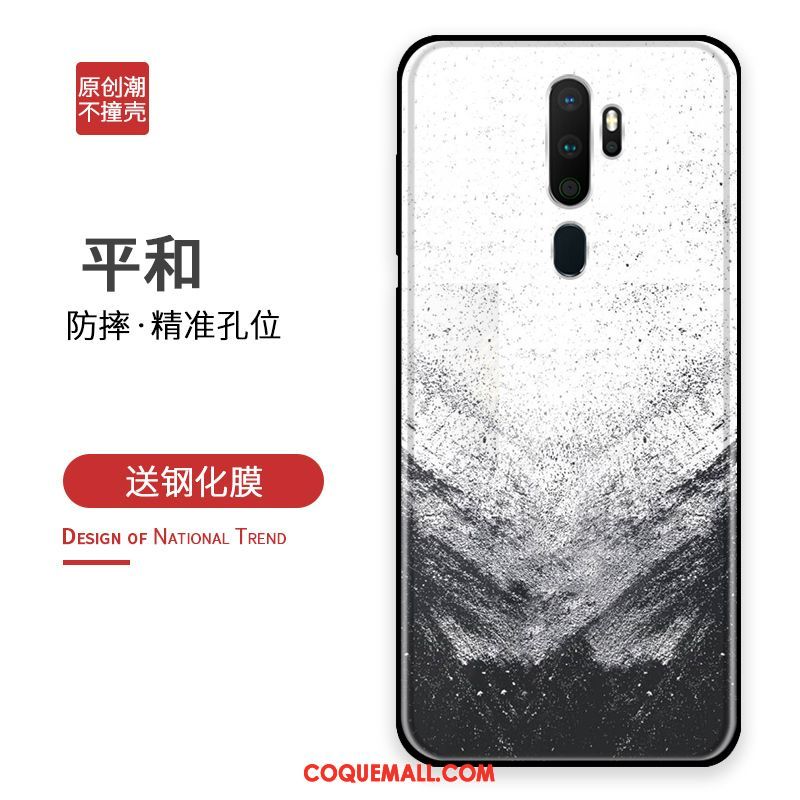 Étui Oppo A9 2020 Verre Protection Incassable, Coque Oppo A9 2020 Tout Compris Tempérer