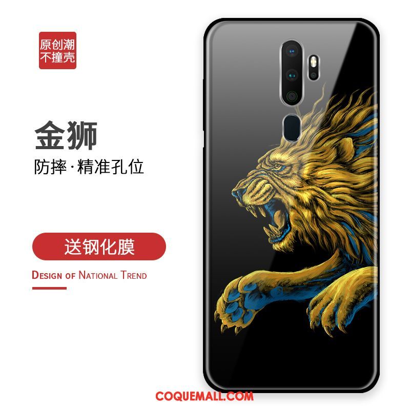 Étui Oppo A9 2020 Verre Protection Incassable, Coque Oppo A9 2020 Tout Compris Tempérer