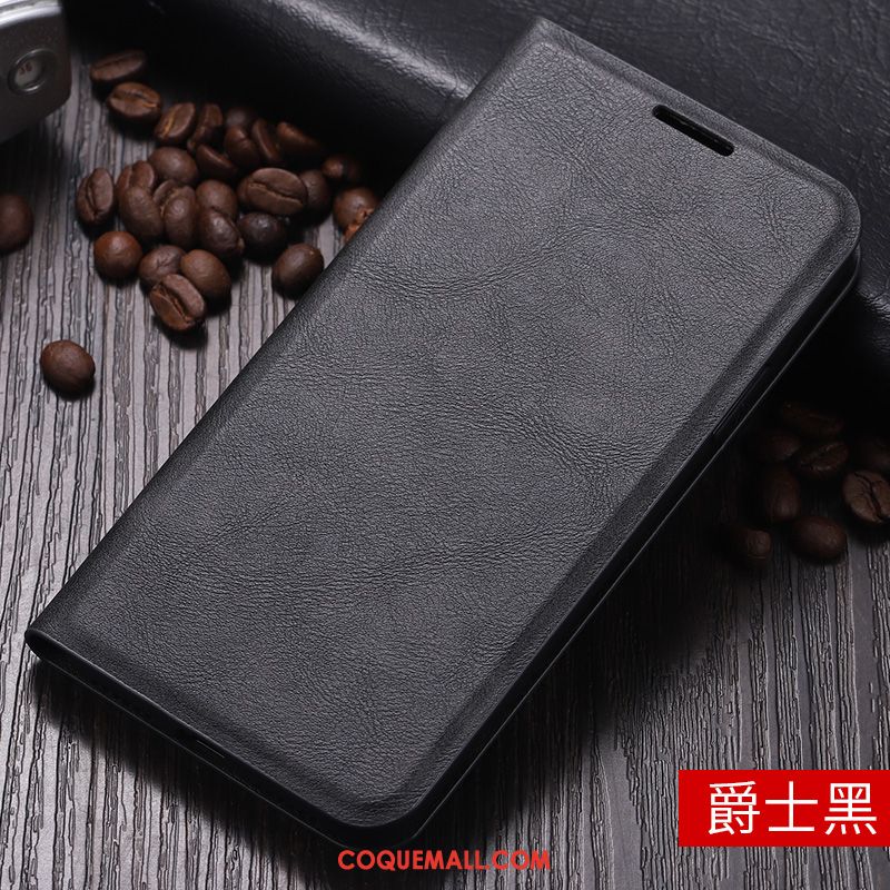 Étui Oppo A91 Couvercle Arrière Cuir Véritable Tout Compris, Coque Oppo A91 Incassable Support Braun