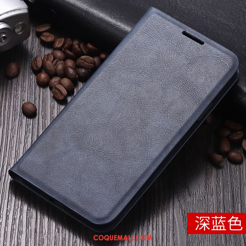 Étui Oppo A91 Couvercle Arrière Cuir Véritable Tout Compris, Coque Oppo A91 Incassable Support Braun