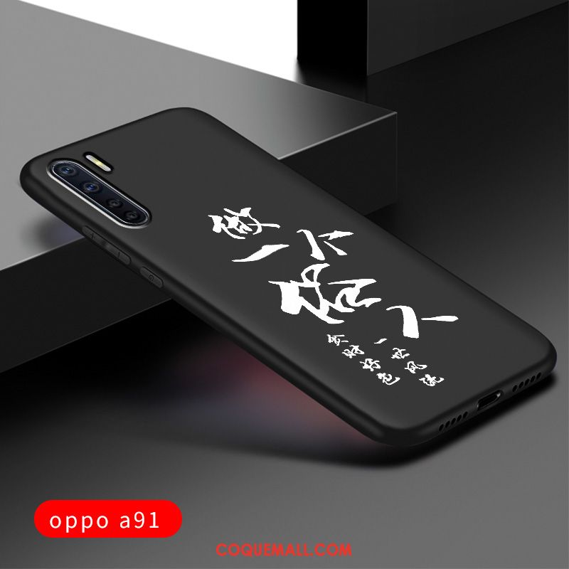 Étui Oppo A91 Créatif Marque De Tendance Silicone, Coque Oppo A91 Tout Compris Téléphone Portable