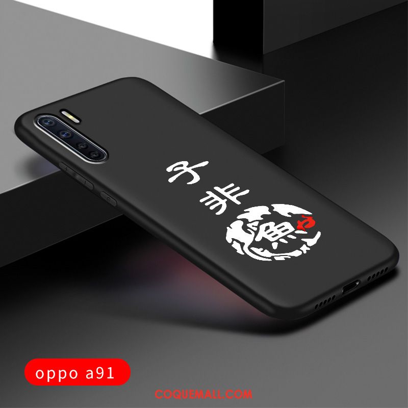 Étui Oppo A91 Créatif Marque De Tendance Silicone, Coque Oppo A91 Tout Compris Téléphone Portable