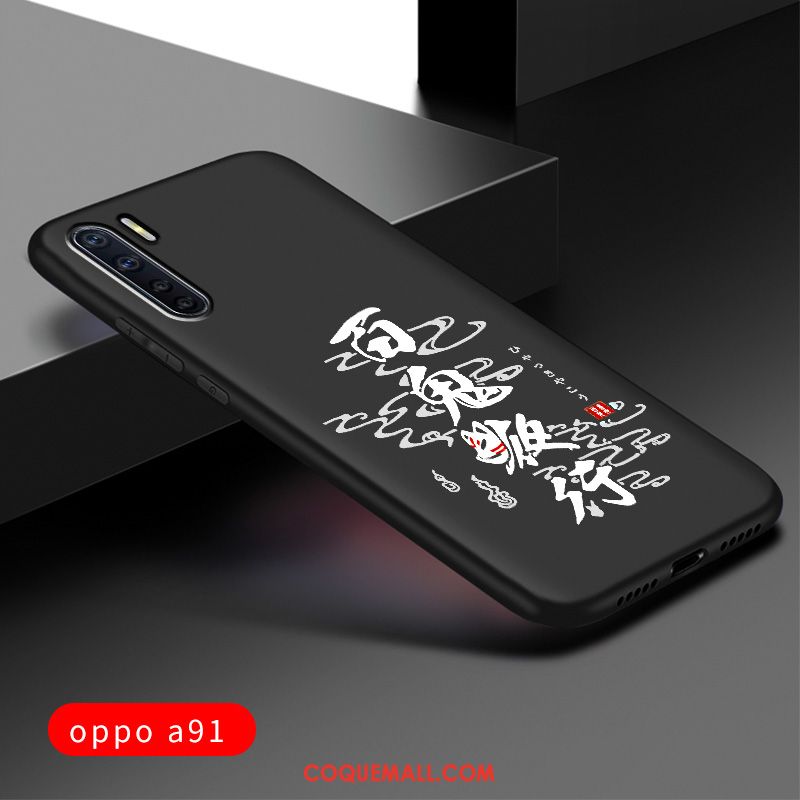 Étui Oppo A91 Créatif Marque De Tendance Silicone, Coque Oppo A91 Tout Compris Téléphone Portable