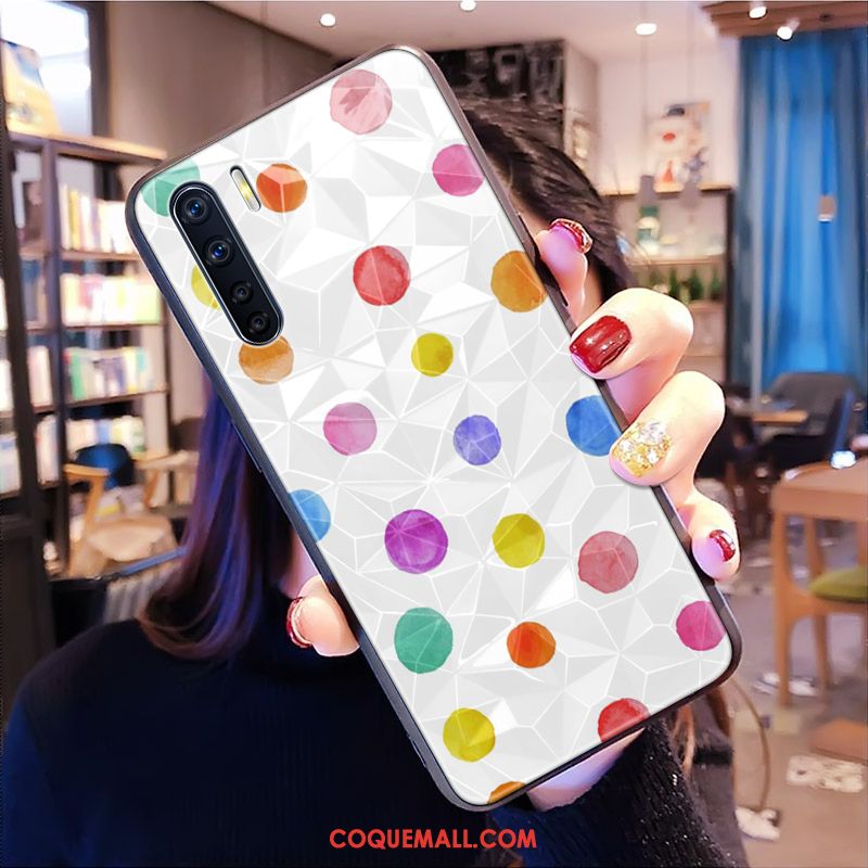 Étui Oppo A91 Fleurs Jaune Cœur, Coque Oppo A91 Petit Téléphone Portable