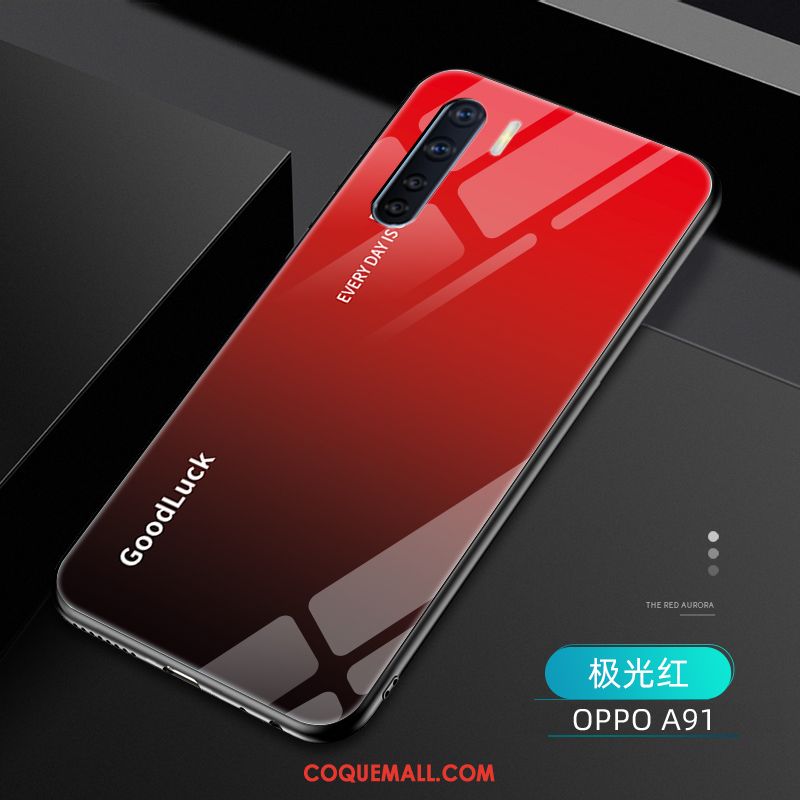 Étui Oppo A91 Incassable Dégradé Protection, Coque Oppo A91 Créatif Mode