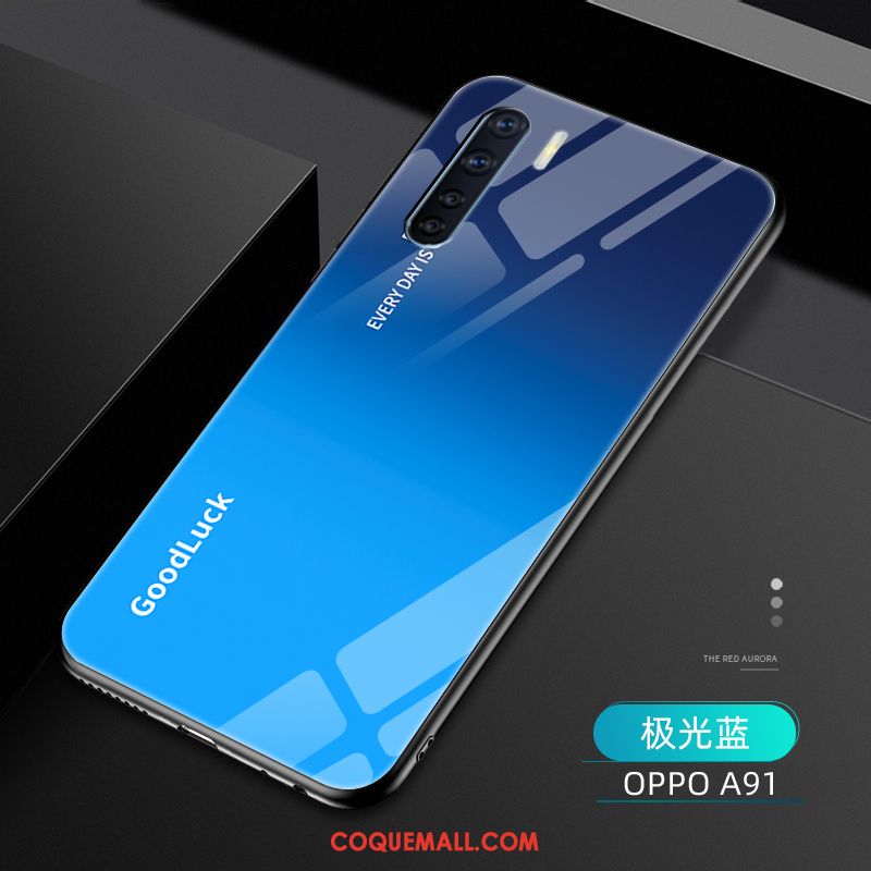 Étui Oppo A91 Incassable Dégradé Protection, Coque Oppo A91 Créatif Mode