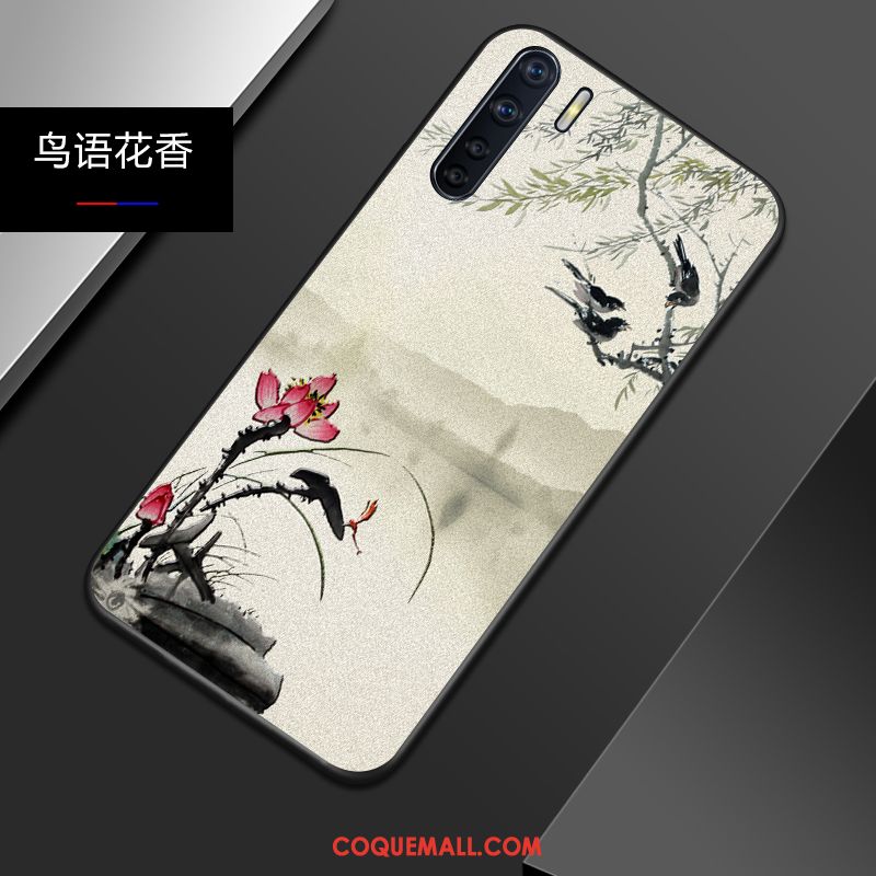 Étui Oppo A91 Marque De Tendance Téléphone Portable Style Chinois, Coque Oppo A91 Personnalité Silicone