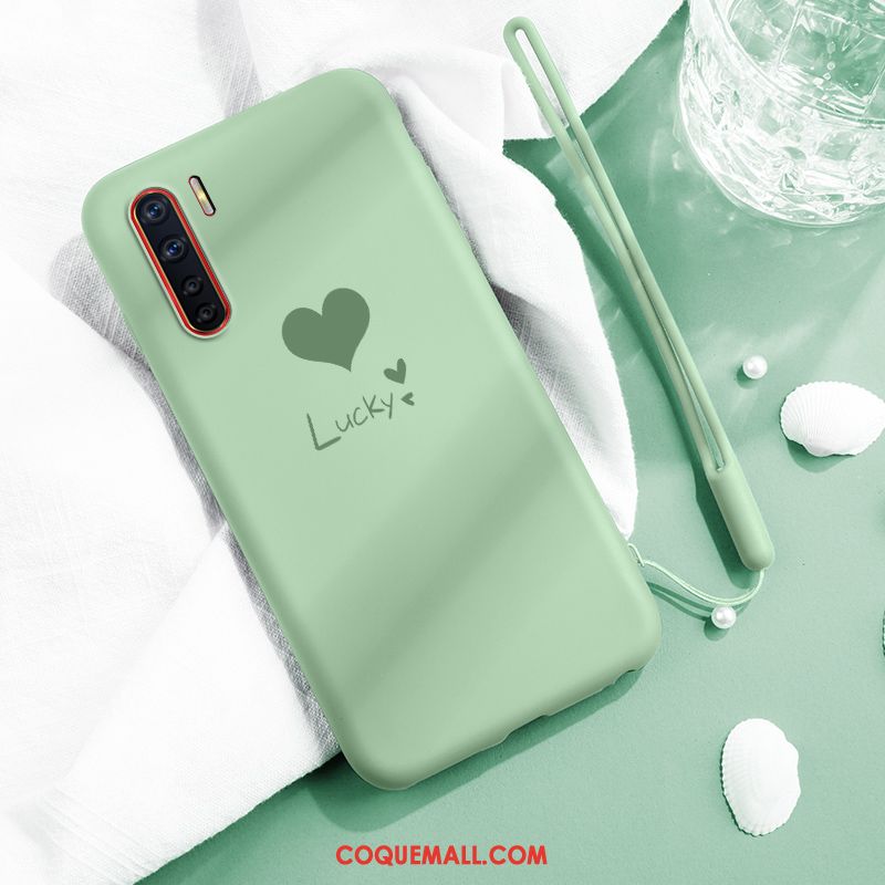 Étui Oppo A91 Net Rouge Simple Protection, Coque Oppo A91 Fluide Doux Marque De Tendance