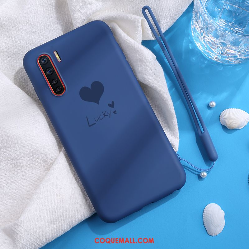 Étui Oppo A91 Net Rouge Simple Protection, Coque Oppo A91 Fluide Doux Marque De Tendance