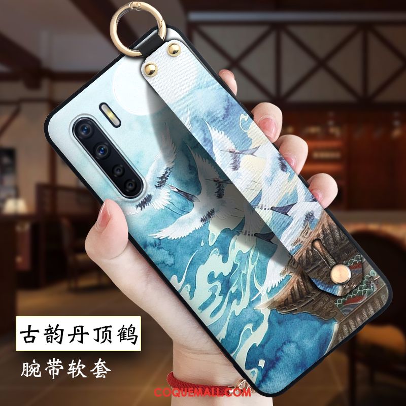 Étui Oppo A91 Ornements Suspendus Personnalité Créatif, Coque Oppo A91 Silicone Style Chinois