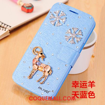 Étui Oppo A91 Personnalité Marque De Tendance Bleu, Coque Oppo A91 Strass Créatif