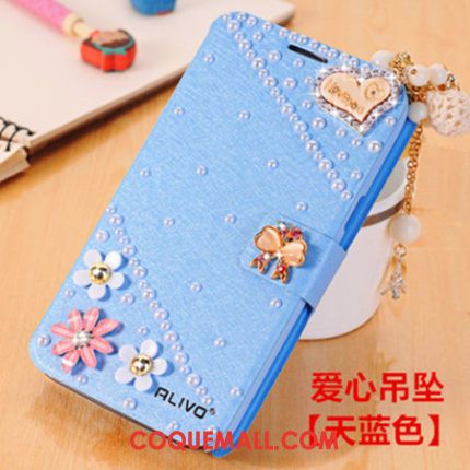 Étui Oppo A91 Personnalité Marque De Tendance Bleu, Coque Oppo A91 Strass Créatif