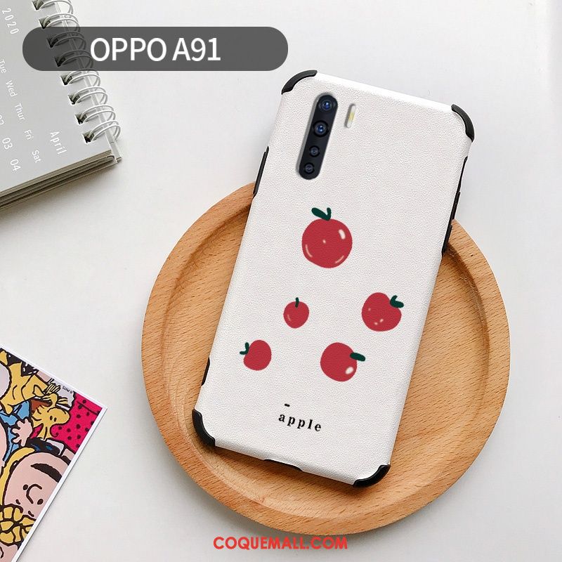 Étui Oppo A91 Téléphone Portable Personnalité Dessin Animé, Coque Oppo A91 Citron Modèle Fleurie