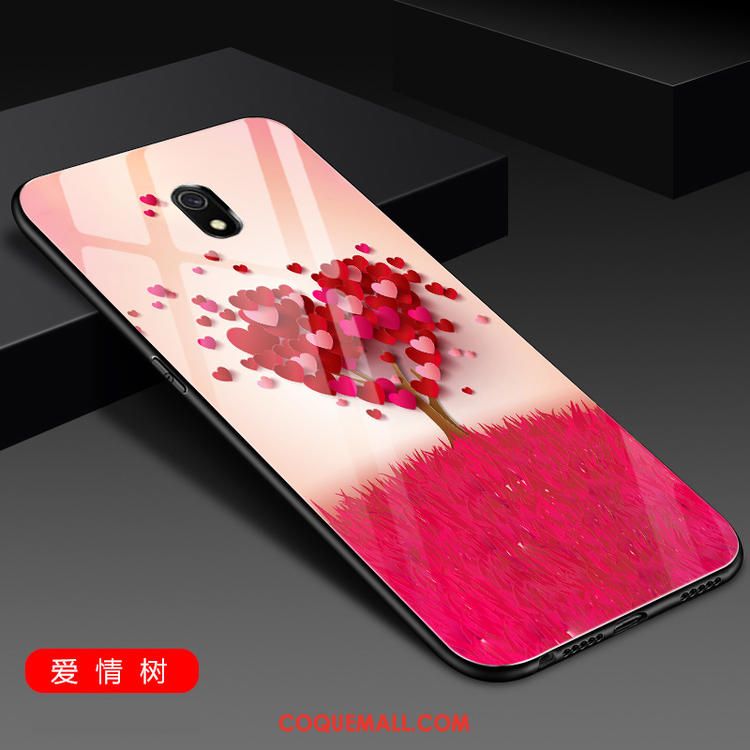 Étui Oppo A91 Verre Rouge Ornements Suspendus, Coque Oppo A91 Incassable Téléphone Portable