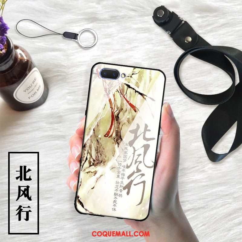 Étui Oppo Ax5 Blanc Verre Incassable, Coque Oppo Ax5 Téléphone Portable Dessin Animé