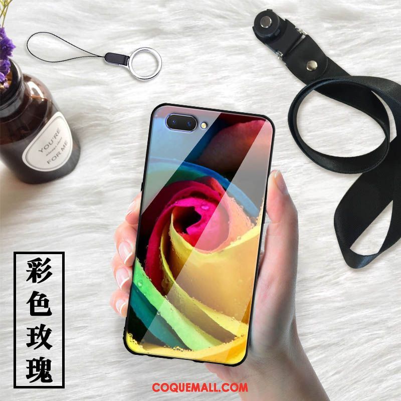 Étui Oppo Ax5 Blanc Verre Incassable, Coque Oppo Ax5 Téléphone Portable Dessin Animé