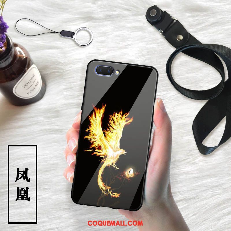 Étui Oppo Ax5 Blanc Verre Incassable, Coque Oppo Ax5 Téléphone Portable Dessin Animé