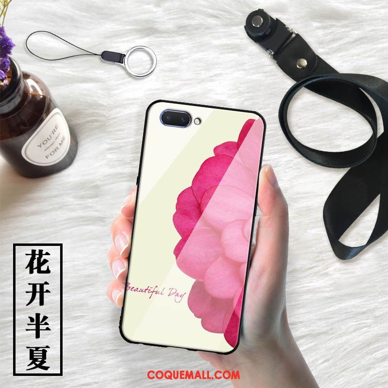 Étui Oppo Ax5 Blanc Verre Incassable, Coque Oppo Ax5 Téléphone Portable Dessin Animé