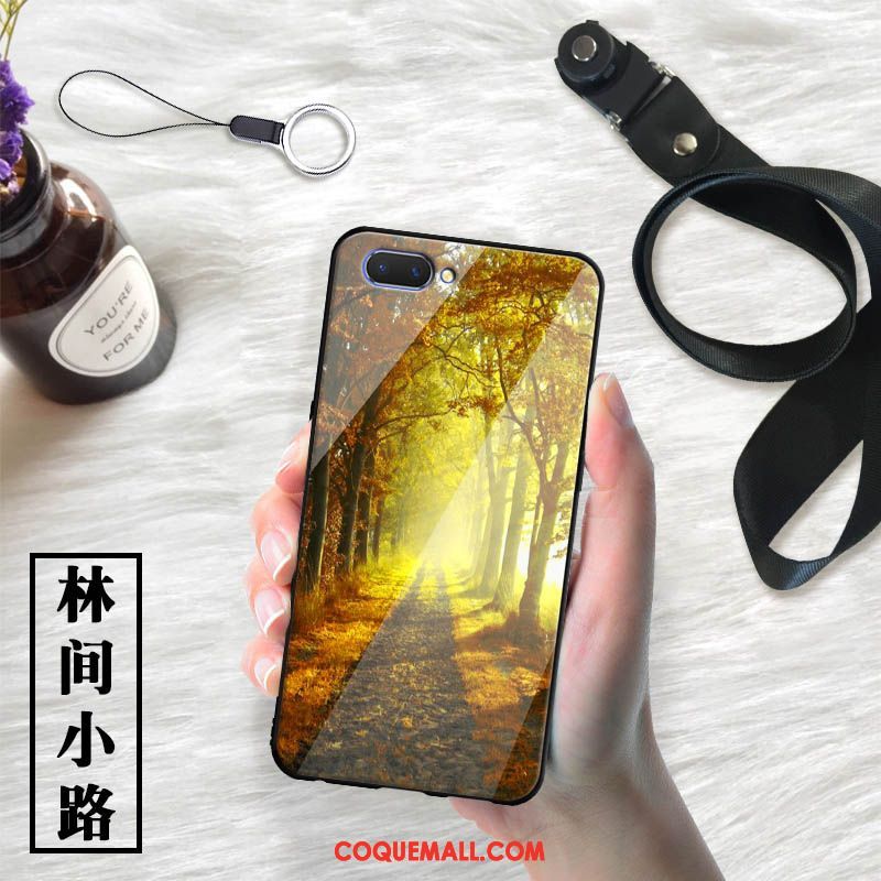 Étui Oppo Ax5 Blanc Verre Incassable, Coque Oppo Ax5 Téléphone Portable Dessin Animé