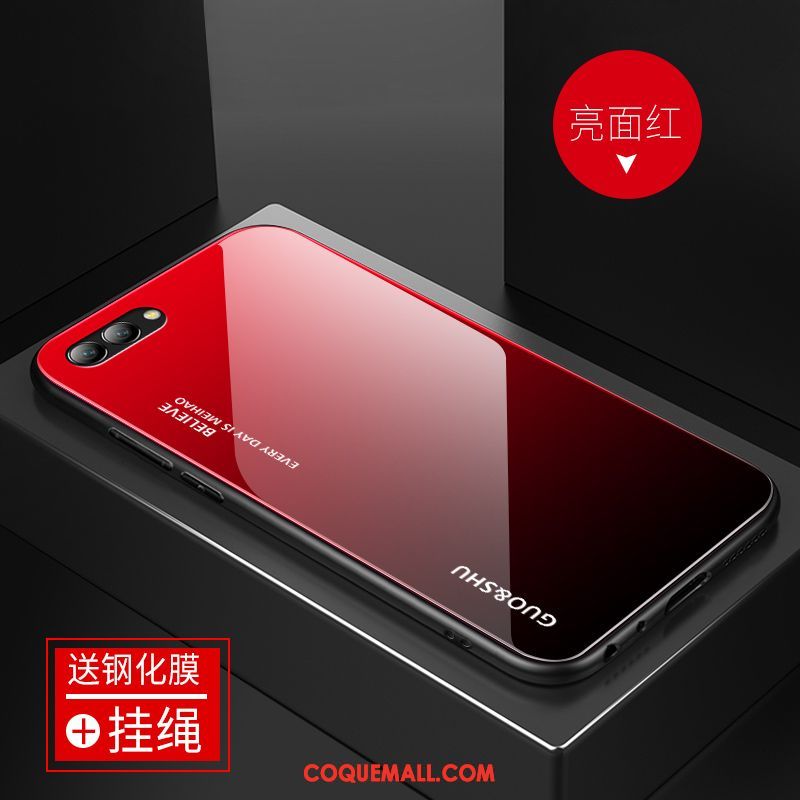 Étui Oppo Ax5 Net Rouge Tendance Verre, Coque Oppo Ax5 Rouge Tout Compris