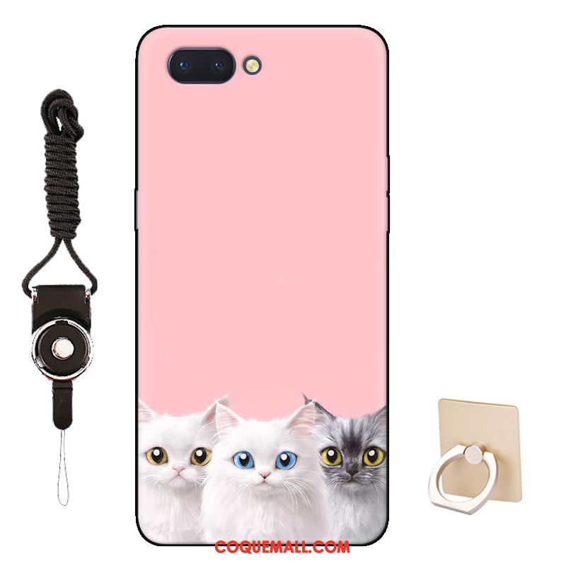 Étui Oppo Ax5 Rose Silicone Art, Coque Oppo Ax5 Protection Charmant