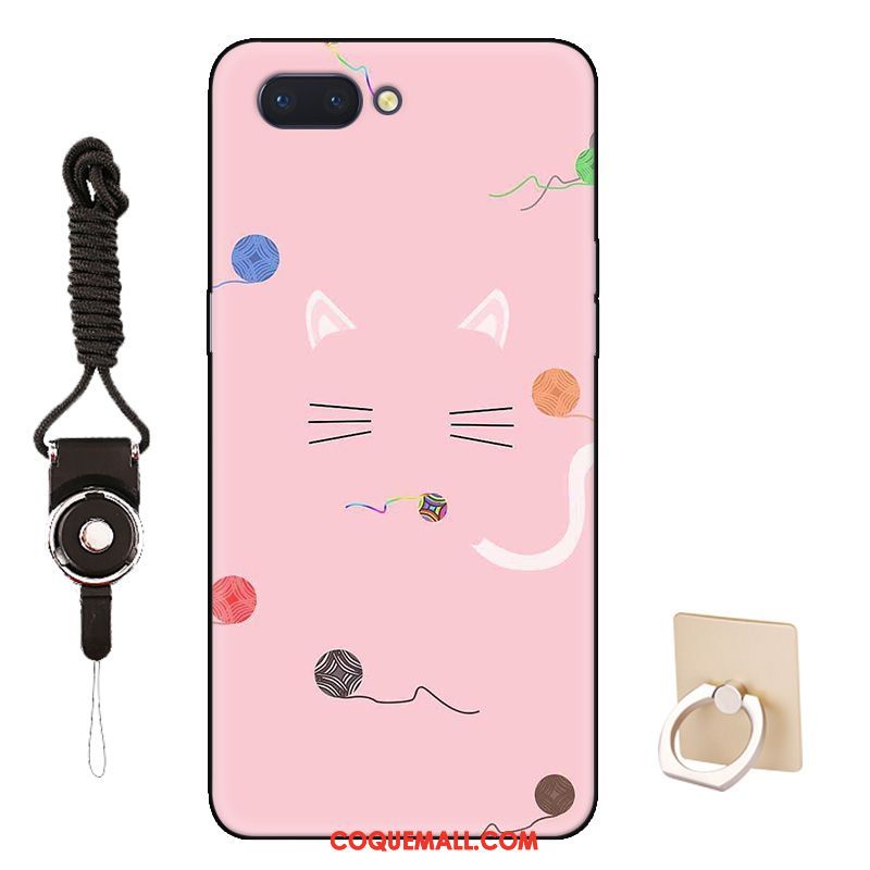 Étui Oppo Ax5 Rose Silicone Art, Coque Oppo Ax5 Protection Charmant