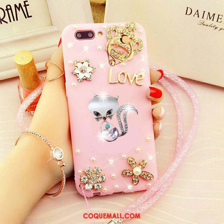 Étui Oppo Ax5 Strass Téléphone Portable Rose, Coque Oppo Ax5 Protection