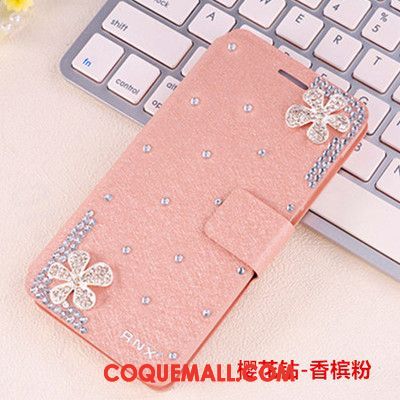 Étui Oppo Ax5 Téléphone Portable Strass Rouge, Coque Oppo Ax5 Étoile Incassable