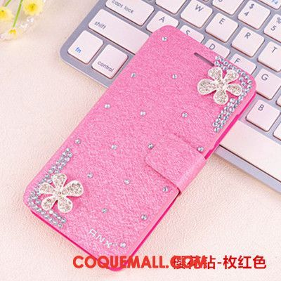 Étui Oppo Ax5 Téléphone Portable Strass Rouge, Coque Oppo Ax5 Étoile Incassable