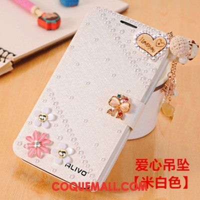 Étui Oppo Ax5 Téléphone Portable Strass Rouge, Coque Oppo Ax5 Étoile Incassable