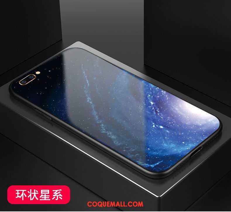 Étui Oppo Ax5 Verre Incassable Ciel Étoilé, Coque Oppo Ax5 Créatif Noir