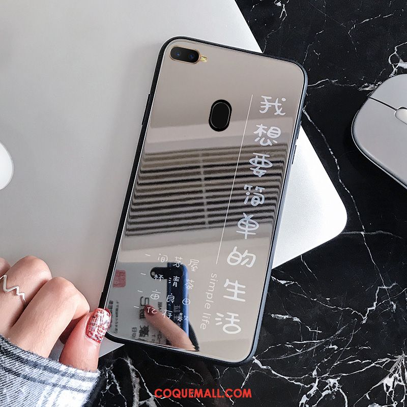 Étui Oppo Ax7 Tout Compris Protection Incassable, Coque Oppo Ax7 Verre Blanc