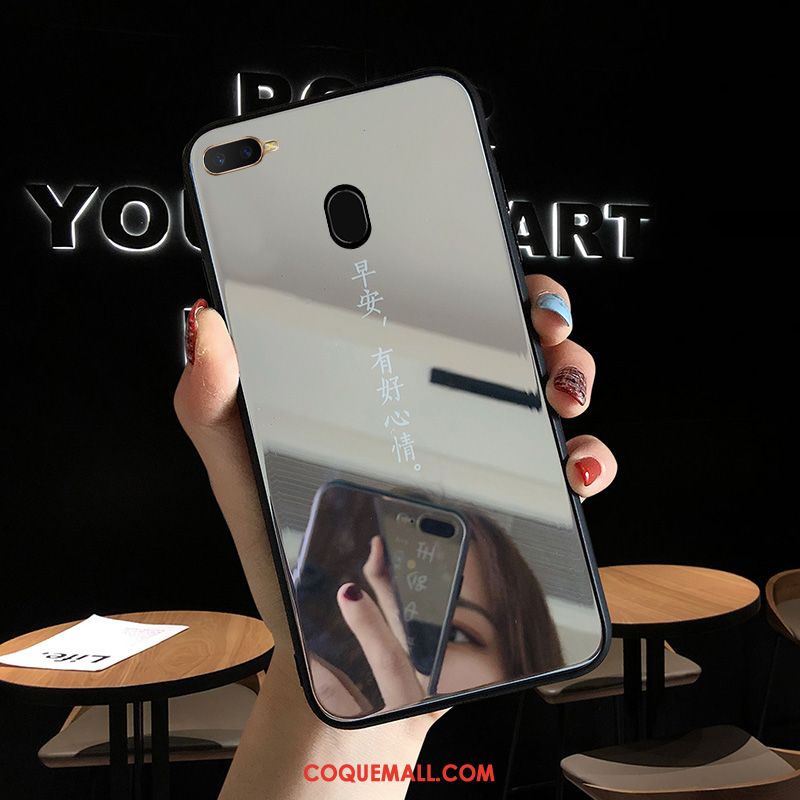 Étui Oppo Ax7 Tout Compris Protection Incassable, Coque Oppo Ax7 Verre Blanc