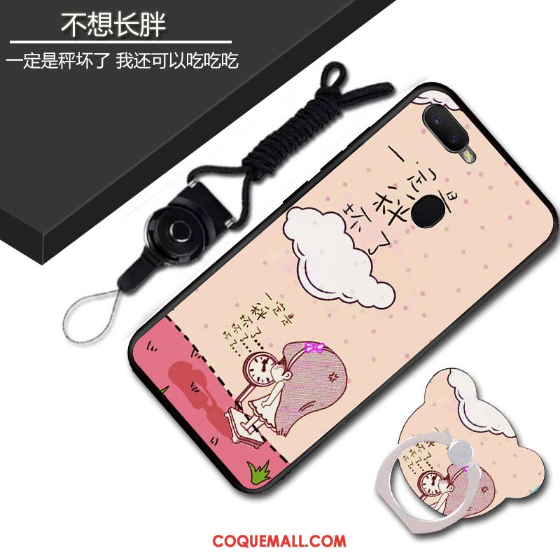 Étui Oppo Ax7 Téléphone Portable Cou Suspendu Dessin Animé, Coque Oppo Ax7 Protection Bleu