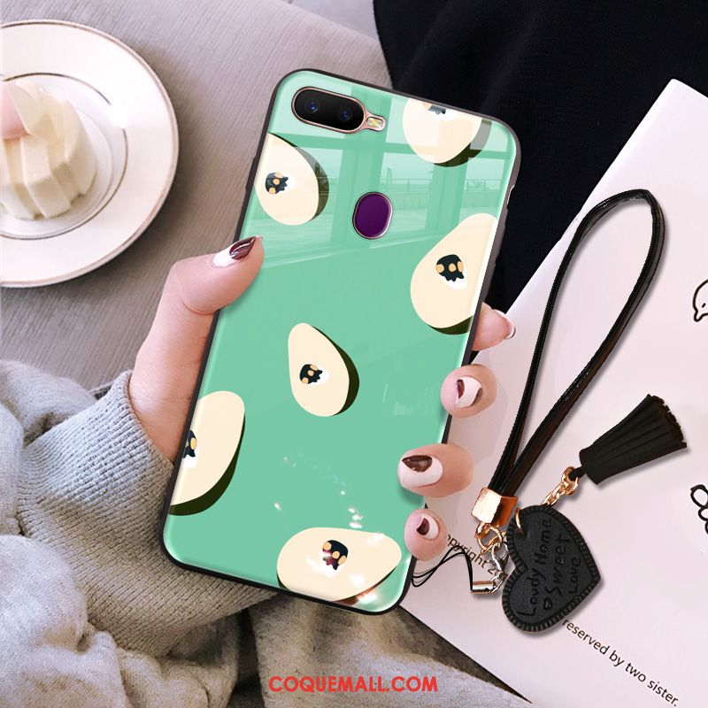 Étui Oppo Ax7 Vert Téléphone Portable Incassable, Coque Oppo Ax7 Verre