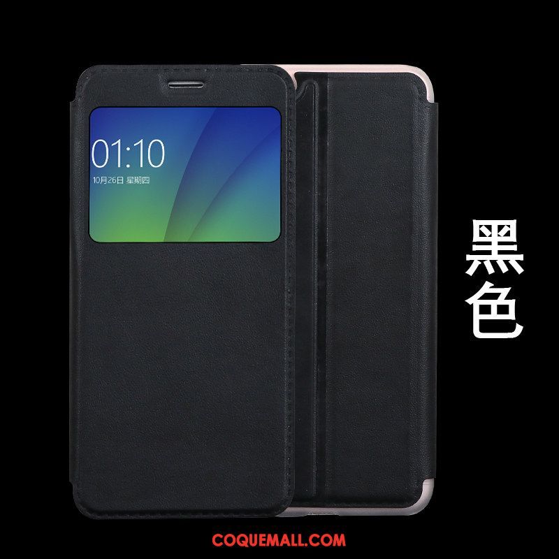 Étui Oppo F5 Or Incassable Tout Compris, Coque Oppo F5 Téléphone Portable Étui En Cuir