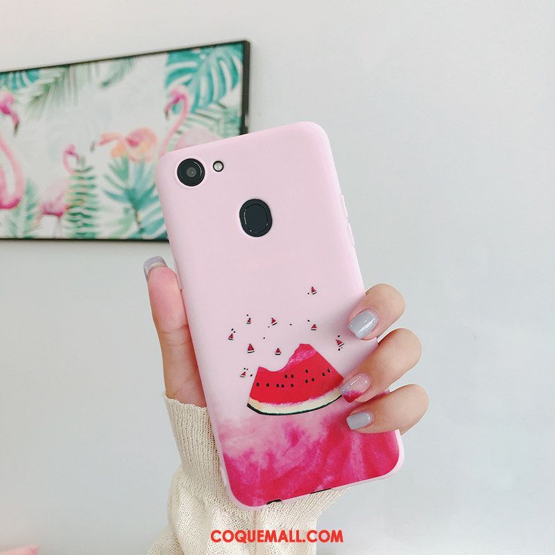 Étui Oppo F5 Pastèque Protection Fruit, Coque Oppo F5 Frais Tendance