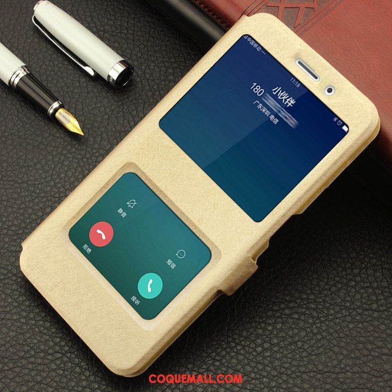 Étui Oppo F5 Téléphone Portable Protection Rouge, Coque Oppo F5 Étui En Cuir Clamshell