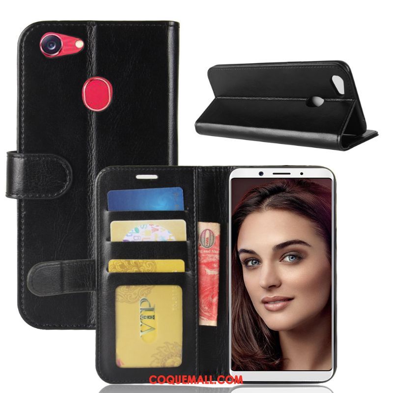 Étui Oppo F5 Téléphone Portable Support Protection, Coque Oppo F5 Carte Étui En Cuir
