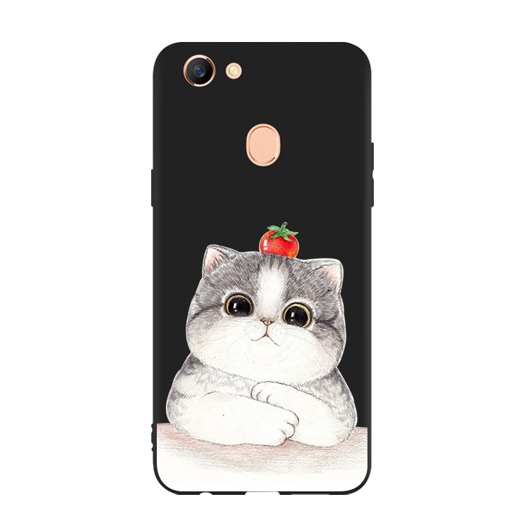 Étui Oppo F5 Youth Créatif Téléphone Portable Chat, Coque Oppo F5 Youth Dessin Animé Fluide Doux