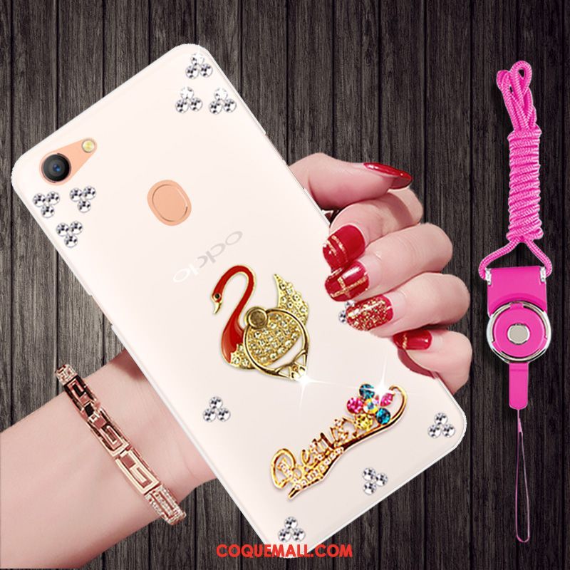 Étui Oppo F5 Youth Fluide Doux Protection Ornements Suspendus, Coque Oppo F5 Youth Strass Tendance