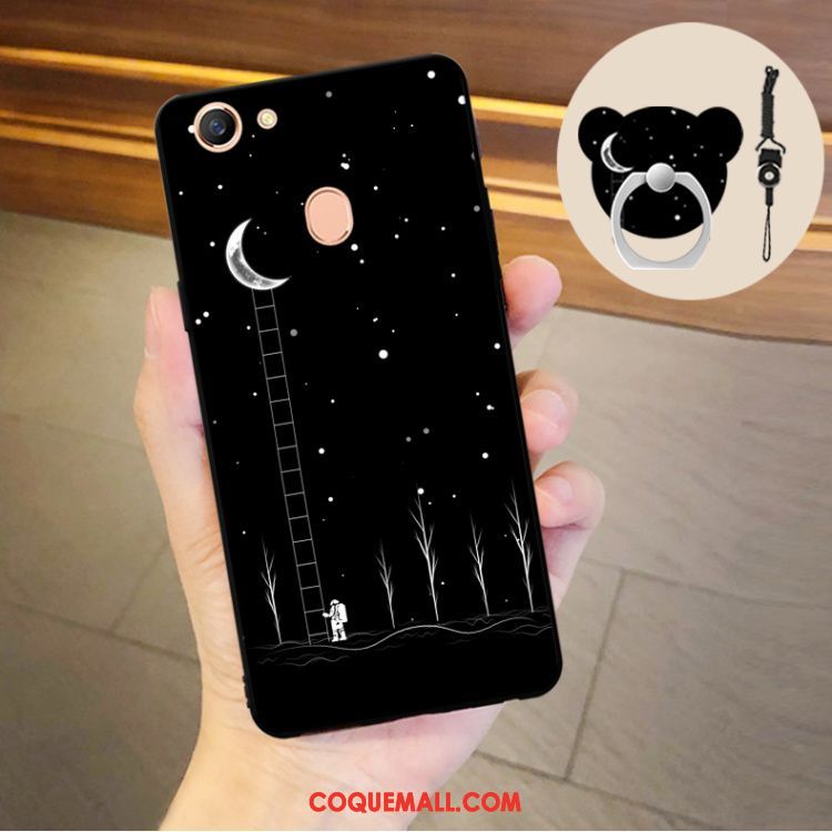 Étui Oppo F5 Youth Ornements Suspendus Téléphone Portable Noir, Coque Oppo F5 Youth Tout Compris Dessin Animé