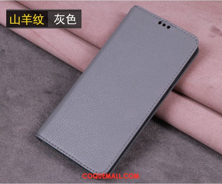 Étui Oppo F5 Youth Étui En Cuir Téléphone Portable Tout Compris, Coque Oppo F5 Youth Protection Gris