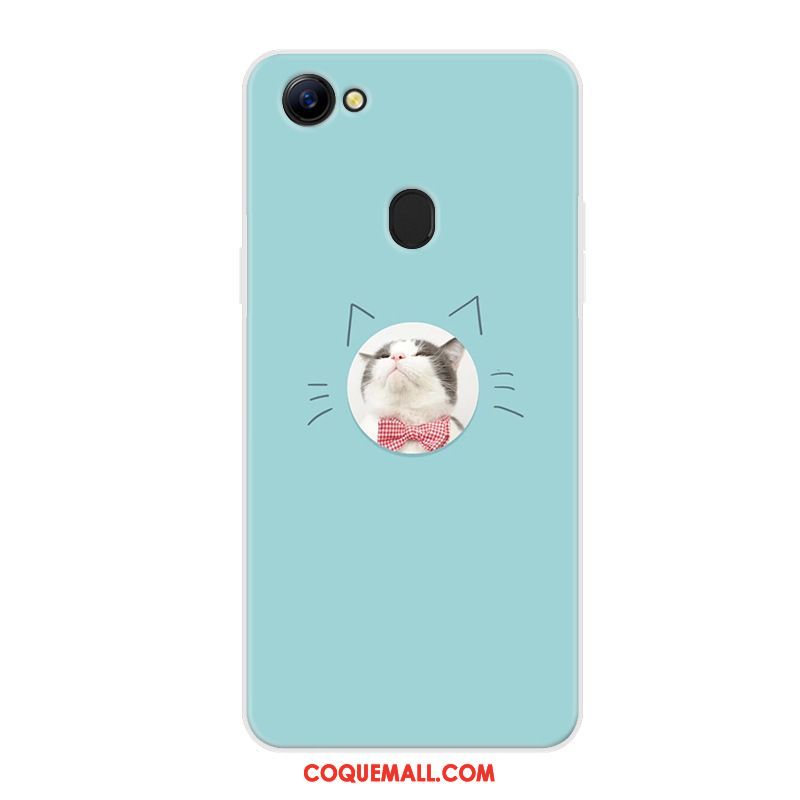 Étui Oppo F7 Bleu Marin Dessin Animé Protection, Coque Oppo F7 Personnalité Fluide Doux