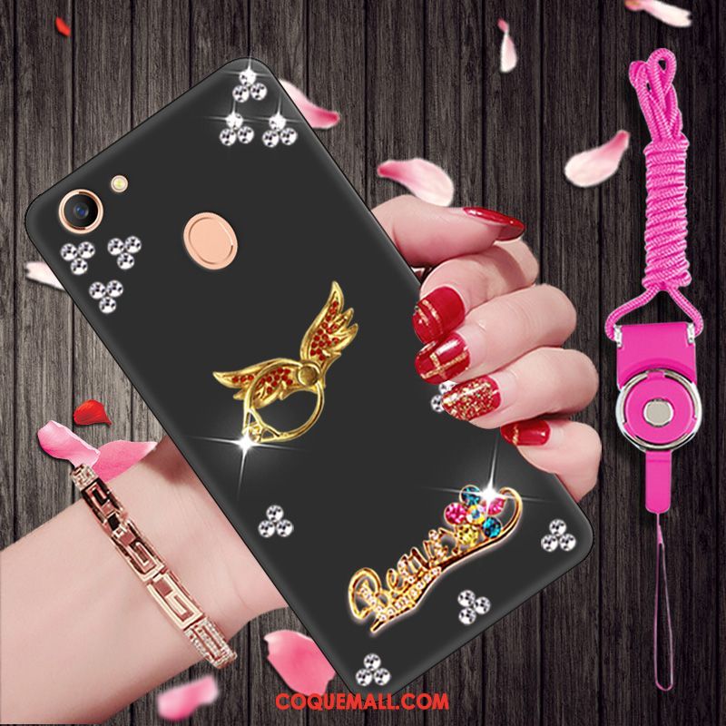 Étui Oppo F7 Créatif Dessin Animé Silicone, Coque Oppo F7 Noir Tendance