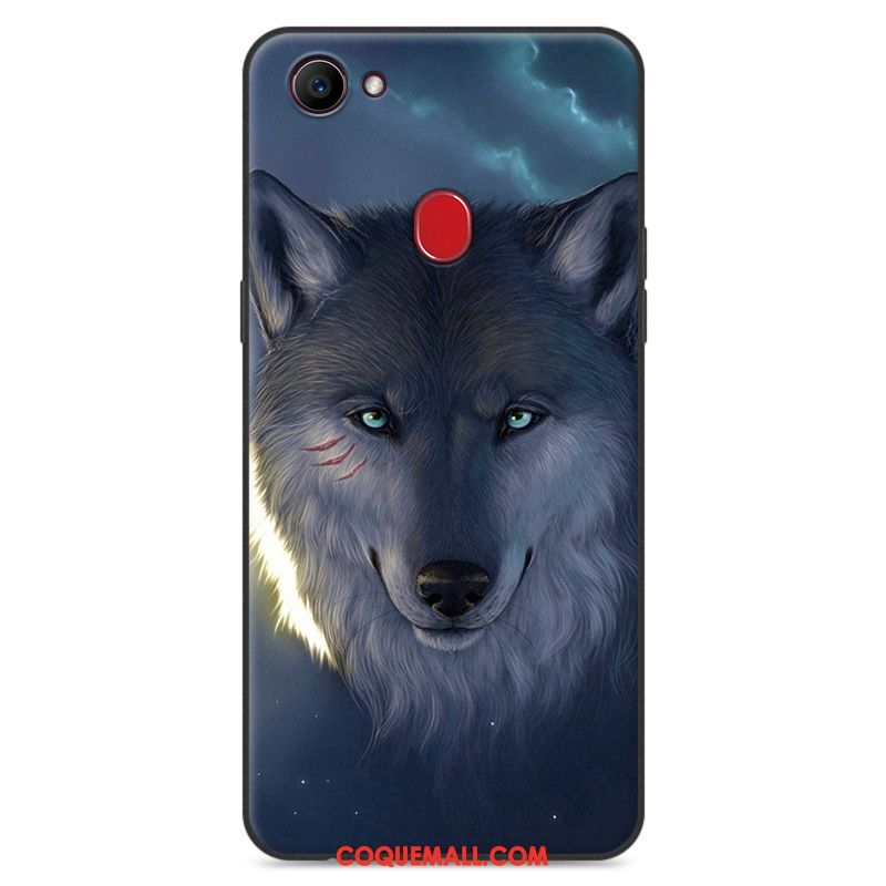 Étui Oppo F7 Dessin Animé Charmant Tout Compris, Coque Oppo F7 Bleu Marin Protection