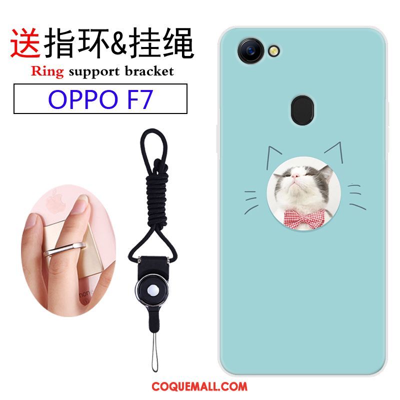 Étui Oppo F7 Dessin Animé Charmant Téléphone Portable, Coque Oppo F7 Ornements Suspendus Incassable