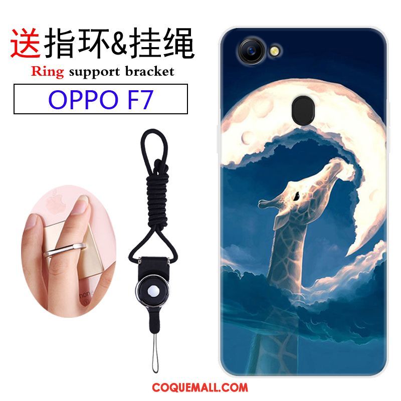 Étui Oppo F7 Dessin Animé Charmant Téléphone Portable, Coque Oppo F7 Ornements Suspendus Incassable